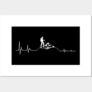 Heartbeat hiking in the mountains Posters and Art